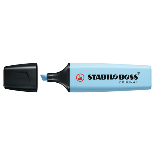 STABILO BOSS ORIGINAL Pastel Breezy Blue Highlighter Box of 10