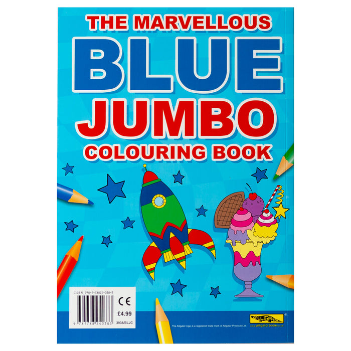The Marvellous Blue Jumbo Colouring Book