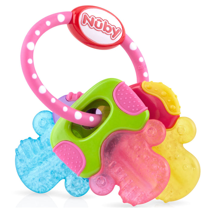 Nuby Icy Bites Keys Pink Teether