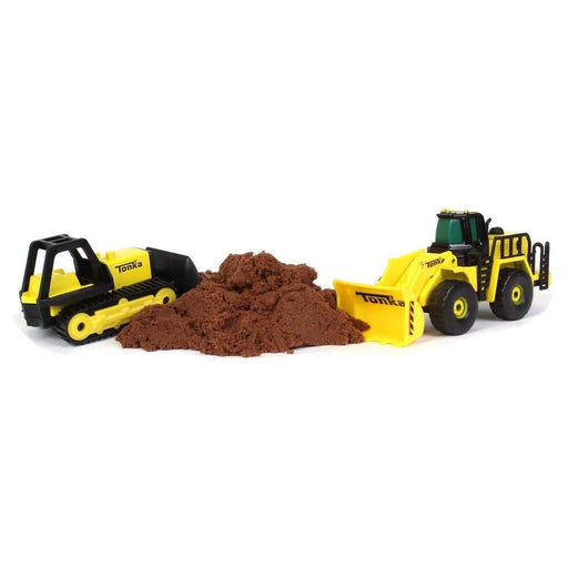 K'nex Tonka Metal Movers Vehicles with Tonka Tough Dirt - Yellow Bulldozer Blade