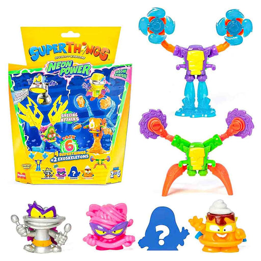 SuperThings Rivals of Kaboom: Neon Power Pack 6 Figures Pack 2 of 6