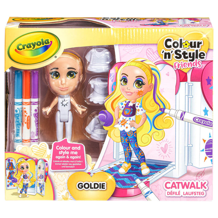 Crayola Colour 'n' Style Catwalk Goldie Doll