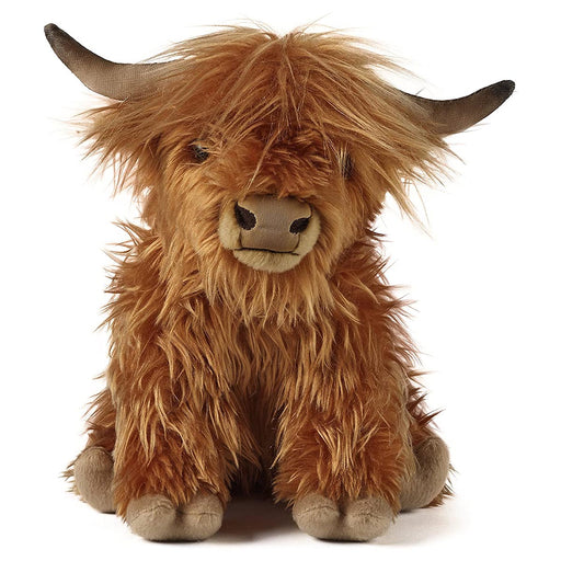 Living Nature Highland Cow with Sound 22cm Soft Toy