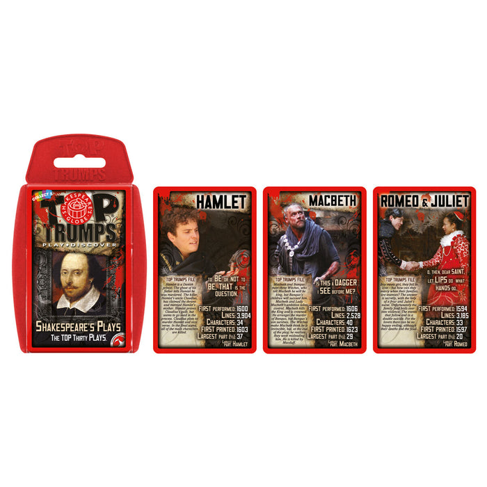Top Trumps Card Game Shakespeare's plays Edition