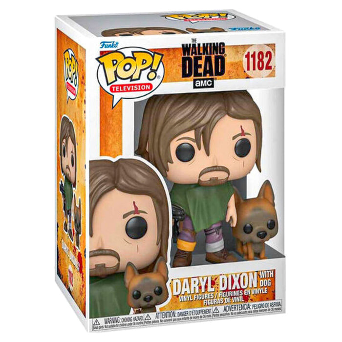  Funko Pop! Television: The Walking Dead Daryl Dixon with Dog Vinyl Figures #1182