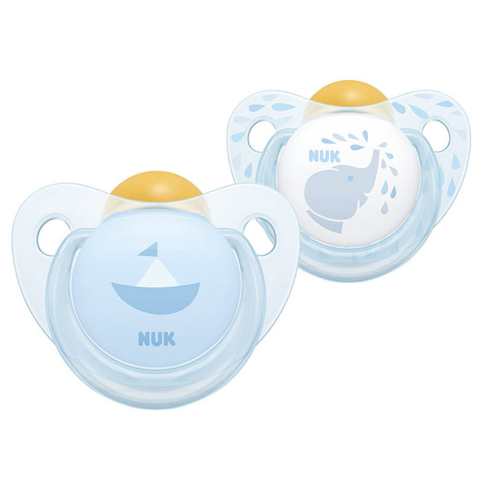 NUK R&B Latex Soother Blue Size 2 (Pack of 2)