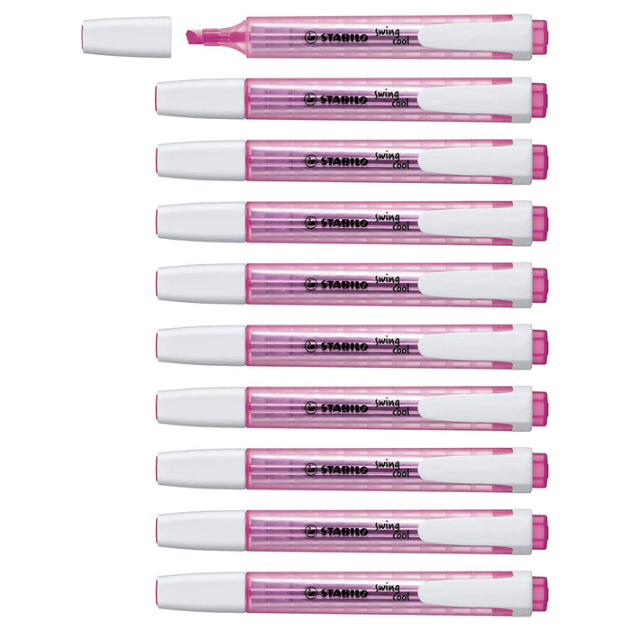 STABILO swing cool Pink Highlighter Box of 10