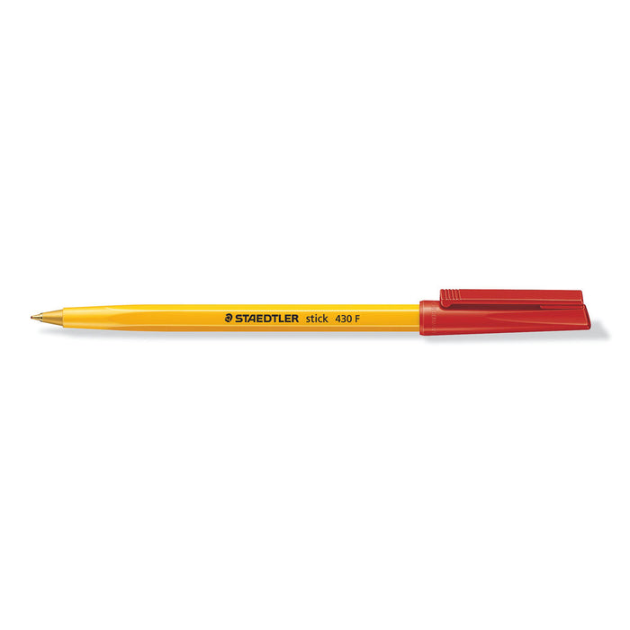 Staedtler Stick 430 F Ballpoint Pen Red Ink