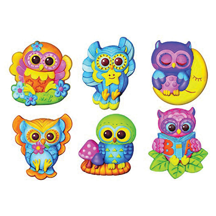 4M Mould & Paint Glow-in-the-Dark Owls