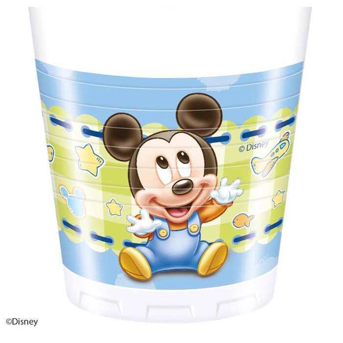 Disney Baby Mickey Mouse Plastic Cups (8 Pack)