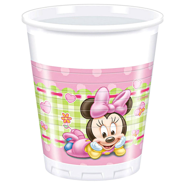 Disney Baby Minnie Mouse Plastic Cups (8 Pack)