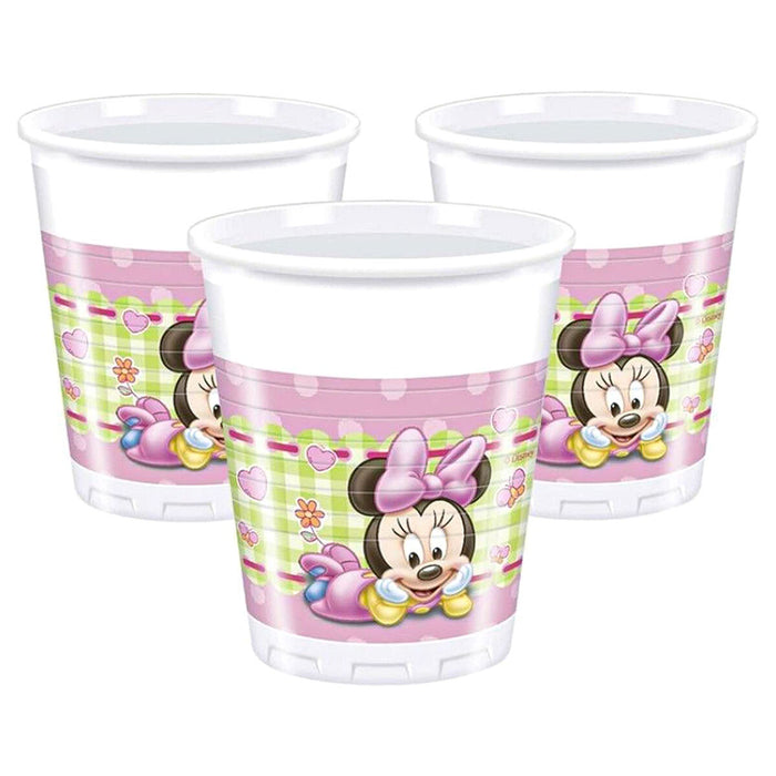 Disney Baby Minnie Mouse Plastic Cups (8 Pack)