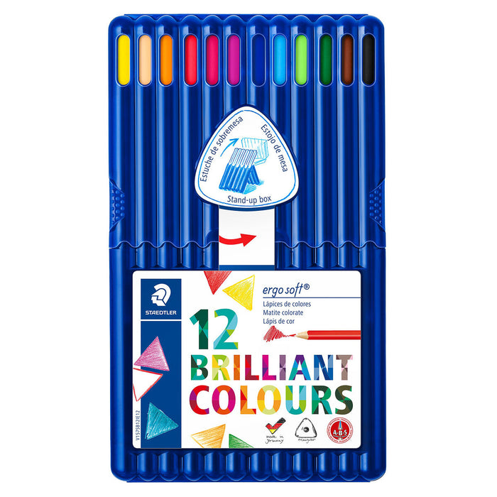 Staedtler Ergo Soft Pencils 12 Brilliant Colours