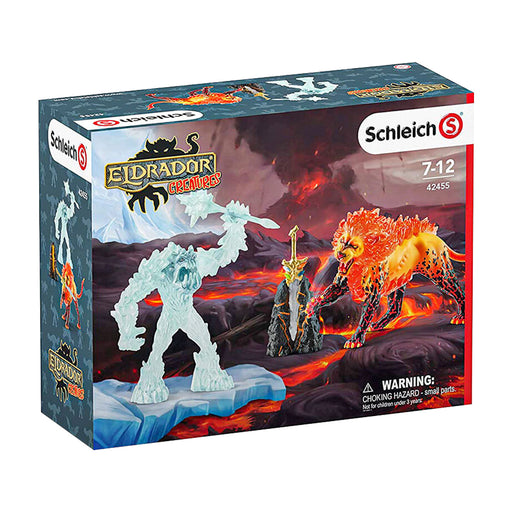 Schleich Eldrador Creatures Battle for the Superweapon Frost Monster Vs Fire Lion Figures