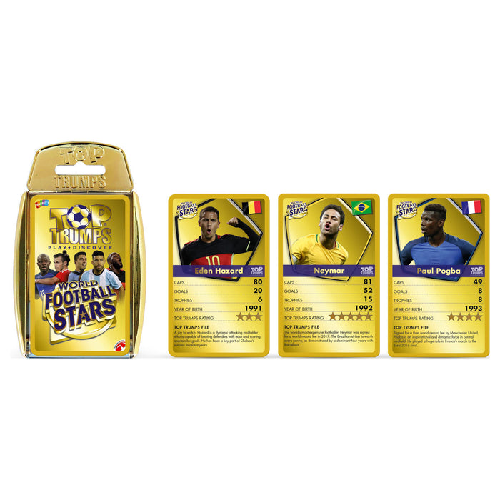 World Football Stars Guess Who, Top Trumps Quiz & Cards Bundle