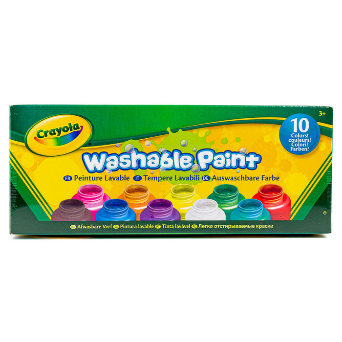 Crayola Washable Coloured Paint (10 Pack)