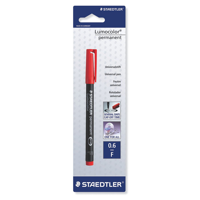 Staedtler Lumocolor Permanent Universal Red Fine Line Pen