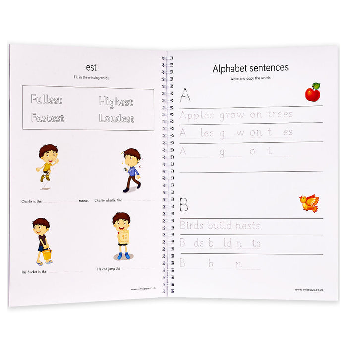 Write Size Alphabet and Handwriting Practice Pad Book 3