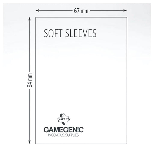 Gamegenic 100 Soft Sleeves 67 x 94mm for Gaming Cards 