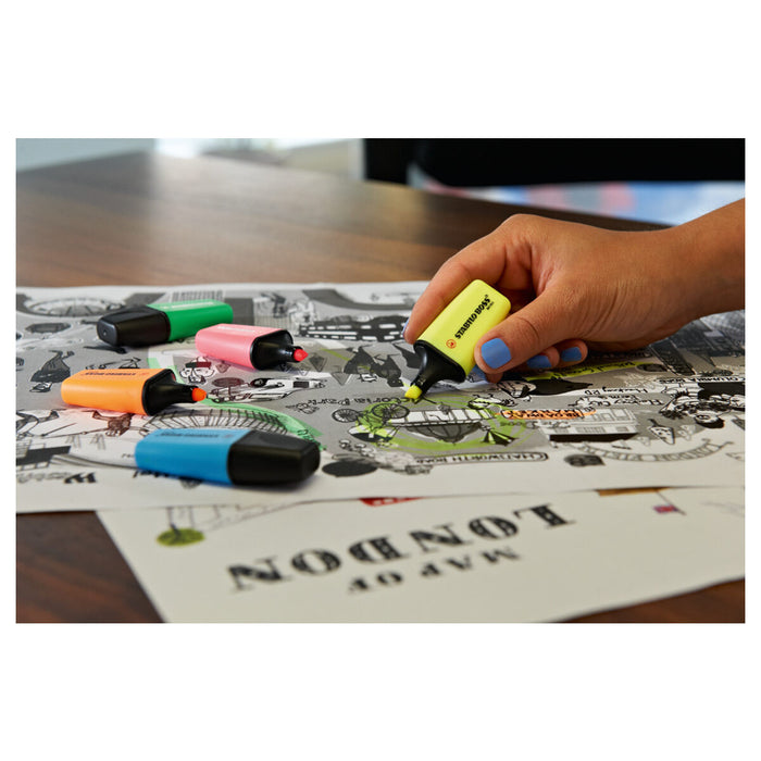 STABILO BOSS MINI Yellow Highlighter Box of 10