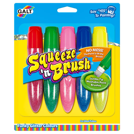 Galt Squeeze and Brush Glitter Colours (Pack of 5)