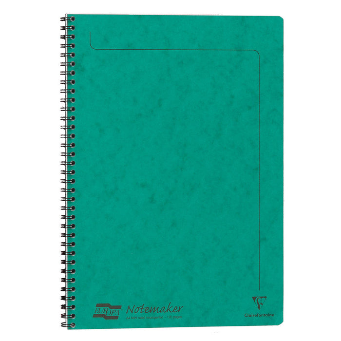 Clairefontaine Europa A4 Notemaker Green Notebook 