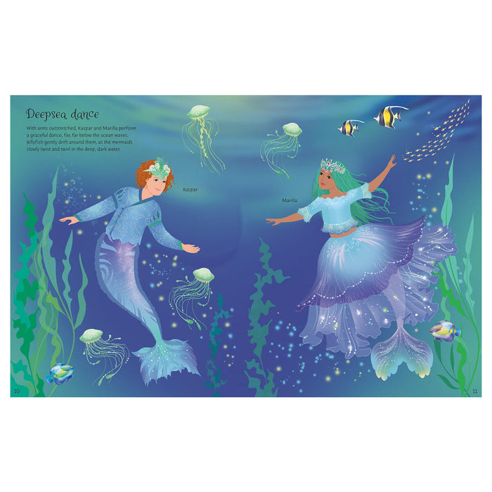 Usborne Sticker Dolly Dressing Mermaid Kingdom Book