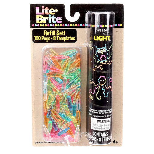 Basic Fun Lite-Brite Peg and Template Refill Set
