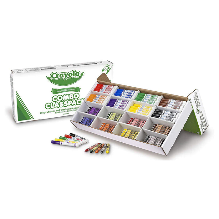 Crayola Classpack Markers and Crayons (Pack of 256)