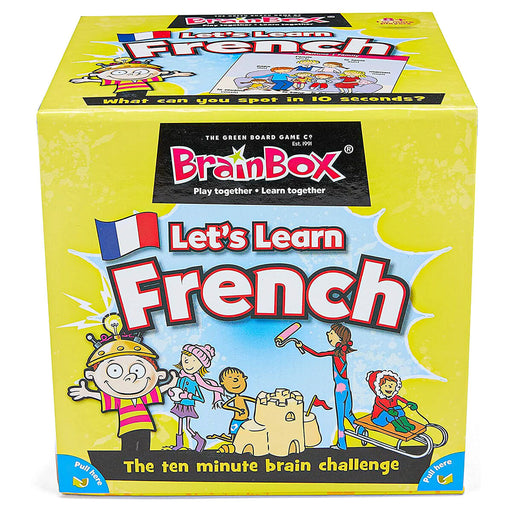 Asmodee BrainBox Let's Learn French Card Game