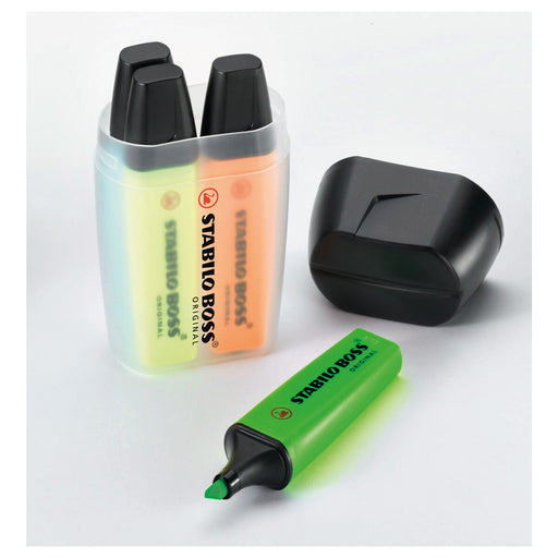STABILO BOSS ORIGINAL Assorted Colours Highlighter Big BOSS Box of 4
