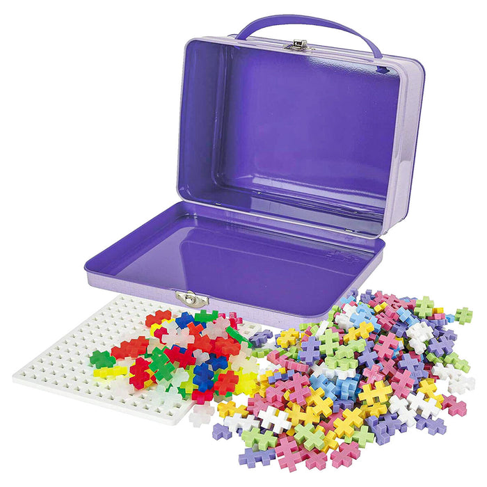 Plus-Plus Pastel Metal Suitcase Building Set 600 Piece