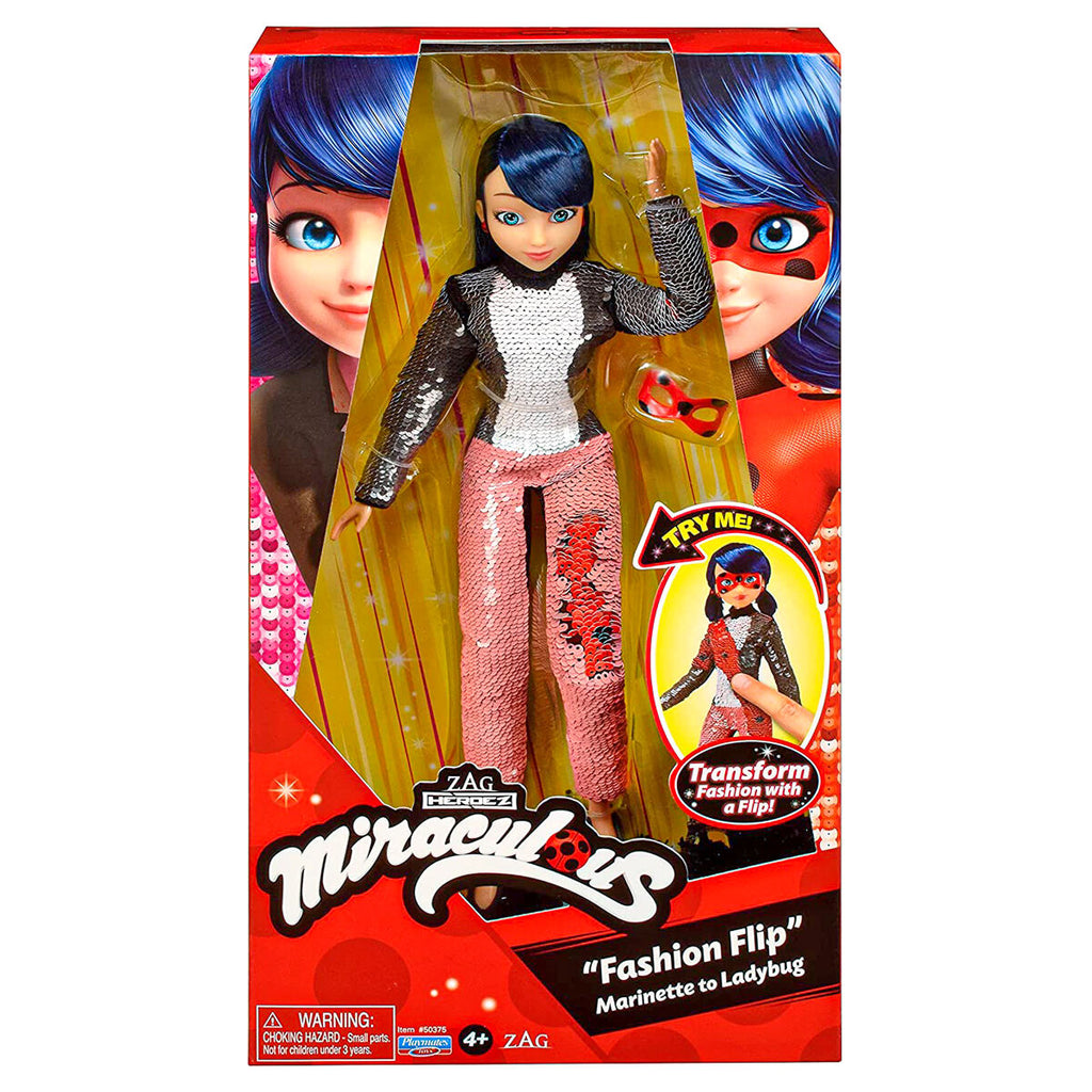 Bandai Miraculous Ladybug Fashion Flip Marinette to Ladybug Doll