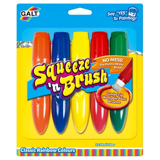 Galt Squeeze'n Brush Classic Colours (Pack of 5)