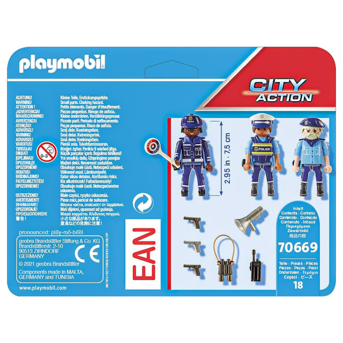 Playmobil City Action Police 3 Figure Set