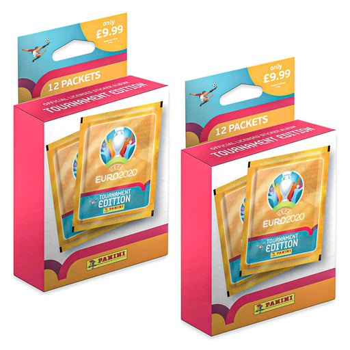  Panini UEFA EURO 2020 Tournament Edition Official Sticker 12 Packet Collection x 2