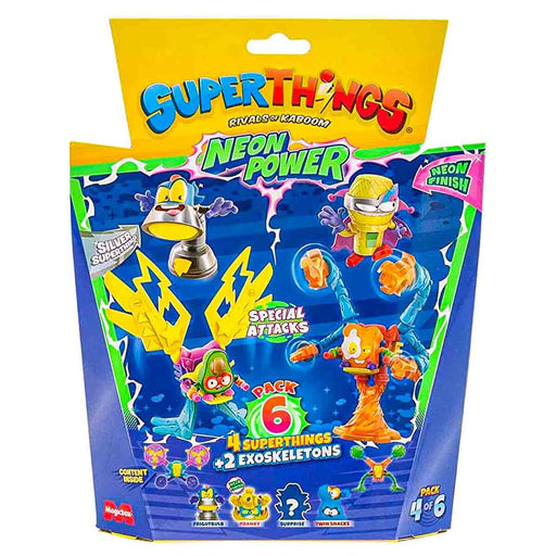 SuperThings Rivals of Kaboom: Neon Power Pack 6 Figures Pack 4 of 6