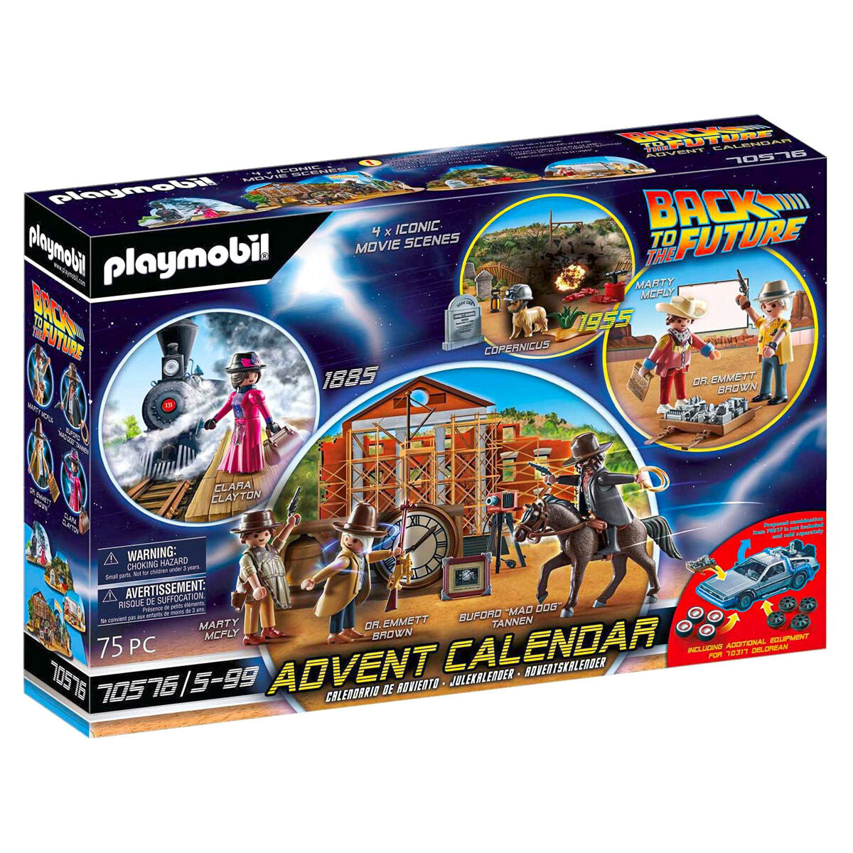 Playmobilバック・トゥ・ザ・フューチャー アドベントカレンダー70574 Playmobil Advent Calendar Back To The Future III Edition — Booghe