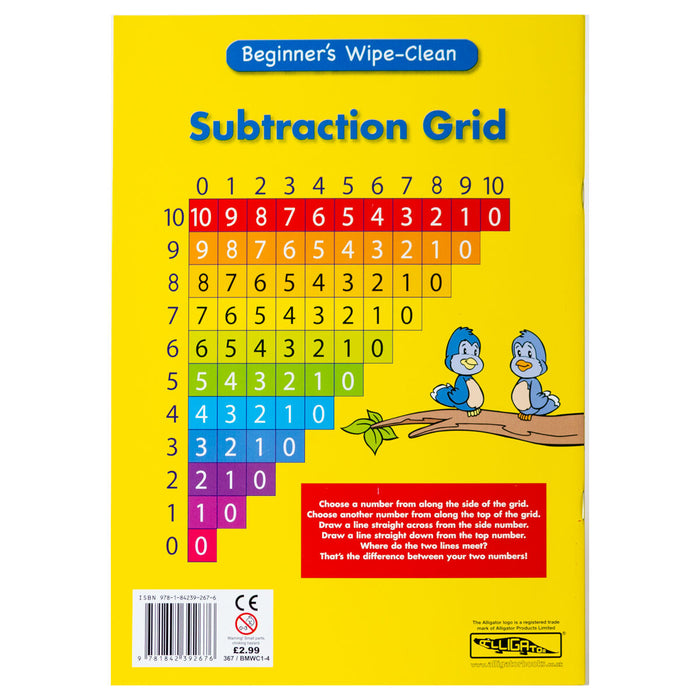 Beginner's Wipe-Clean Subtraction Book