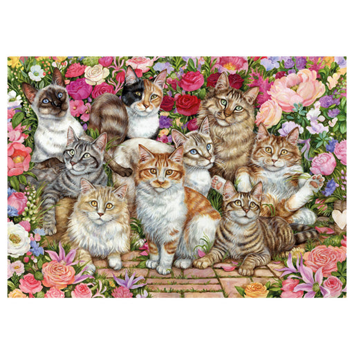 Falcon de luxe Floral Cats Puzzle 1000 Piece