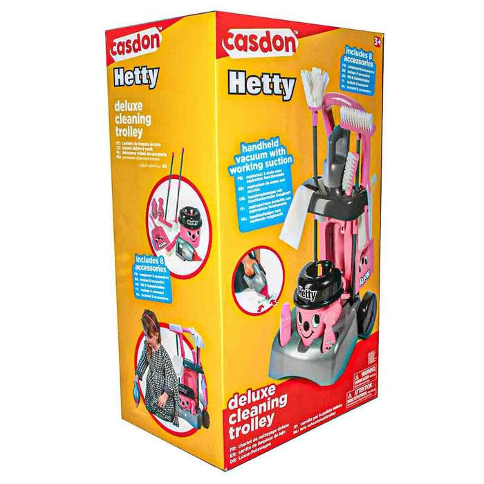 Casdon Hetty Deluxe Cleaning Trolley Roleplay Toy