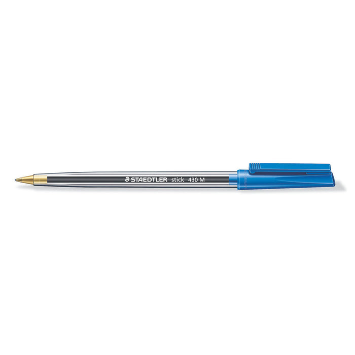 Staedtler Stick 430 M Ballpoint Pen Blue Ink