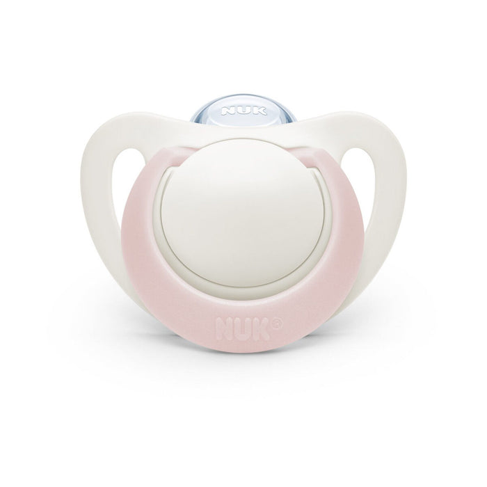 NUK Genius Silicone Soother Pink Size 2 (Pack of 2)