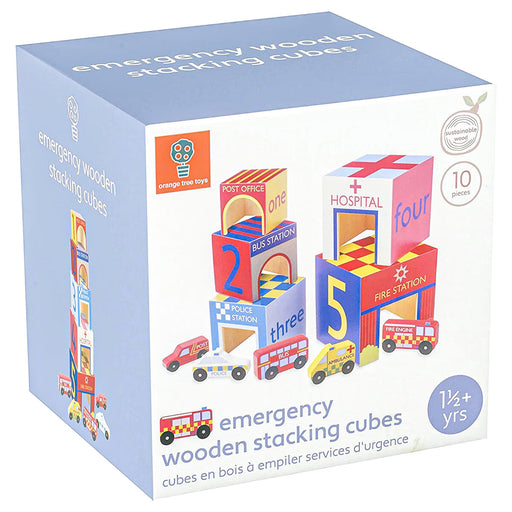 Orange Tree Toys Emergency Wooden Stacking Cubes