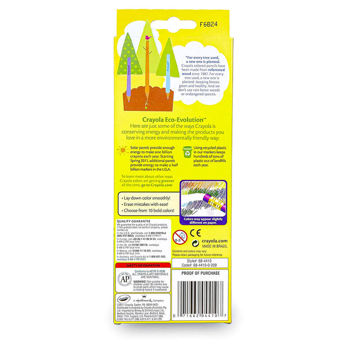 Crayola Erasable Coloured Pencils Pack of 10