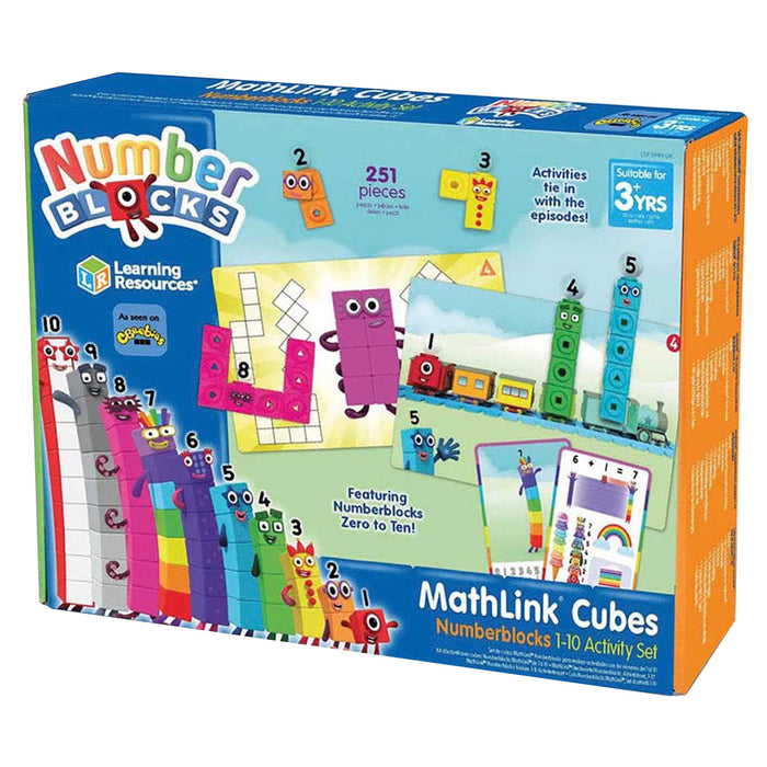 Learning Resources Numberblocks MathLink Cubes  1-10 Activity Set