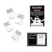 Buzzed card game with black packaging and white cards with black text 
