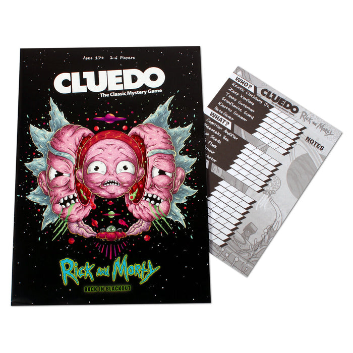Cluedo Mystery Board Game Rick & Morty Edition