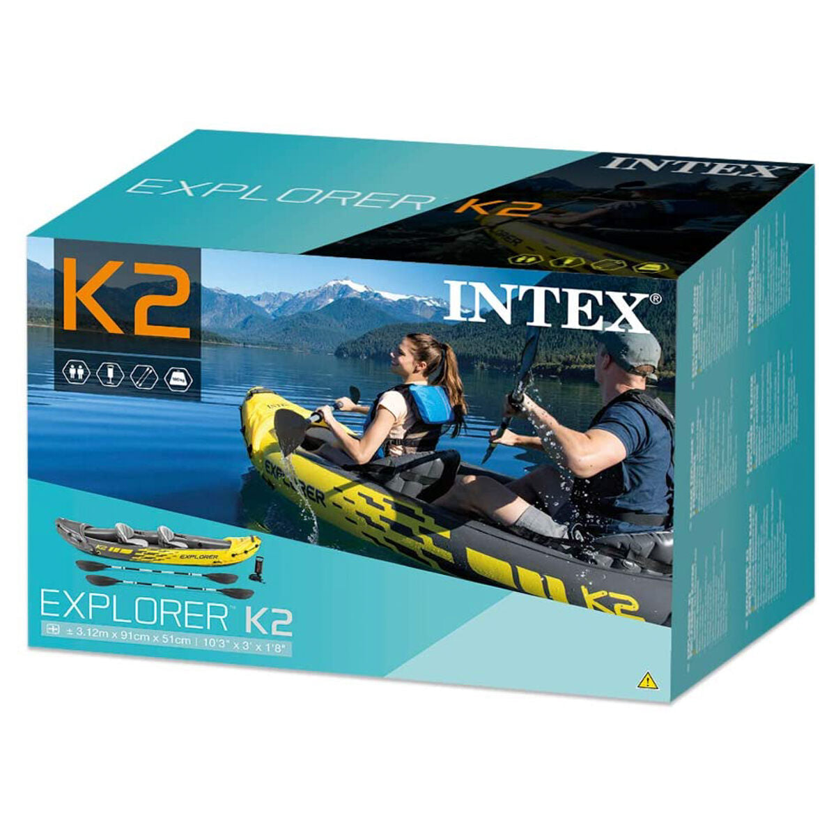 Intex Inflatable Explorer K2 Kayak — Booghe