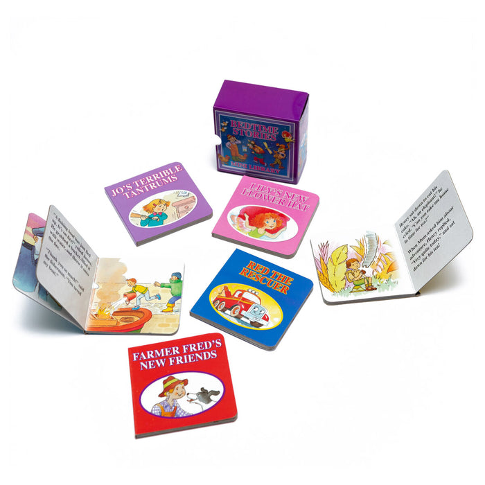 Bedtime Stories - My 123 - My ABC - Mini Library Board Books 3 Sets of 6